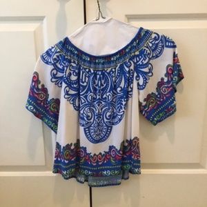 white off the shoulder top